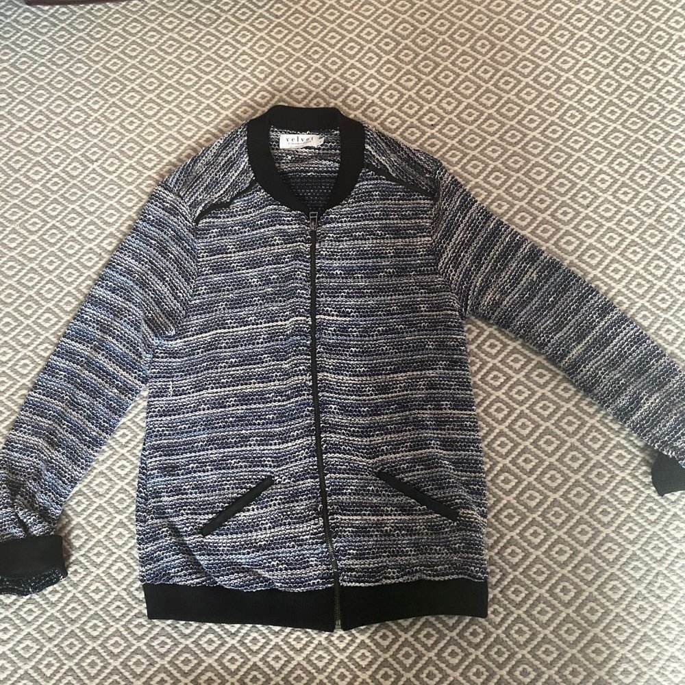 Velvet by Graham and Spencer knit bomber cardigan
